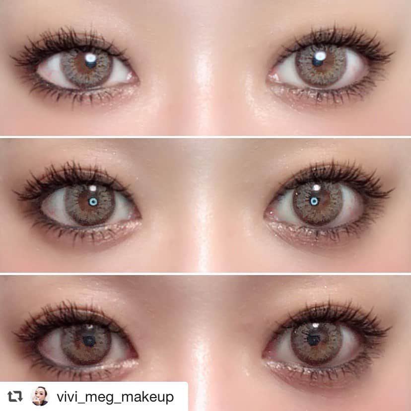 カラコンショップ サンシティさんのインスタグラム写真 - (カラコンショップ サンシティInstagram)「#repost @vivi_meg_makeupさん💓 ありがとうございます🦖 via @PhotoAroundApp ・ @sancity_official さまのモニターに当選し #今田美桜 さんプロデュースの #ダイヤワンデーマビィ をゲットしました！ ・ カラーは #シアーグレー 👁 ・ DIA：14.2mm 着色直径：13.5mm 含水率：38.6% 度数：-0.00〜-8.00 BC：8.7mm 使用期間：one day ・ 10枚入り 1,700円(税抜) ・ 本当に上品なグレーです！！ 繊細なデザインですし 発色もキツくないので グレーカラコン初心者さんにオススメ！ ツヤも透明感もしっかりあって 潤いもたっぷり！ ・ パッケージ・レンズ・カラー名まで 全て今田さんが手がけたそうです✨ ・ 折り目があるのに 地味にちぎりにくくて パッケージが開いてしまうので そこだけ要注意！！ ・ オンラインだけでなく 原宿店でも購入可能ですよー😊 ・ #みおコン #ダイヤワンデー #Diya #Diyaoneday ・ #カラコンはサンシティのマビィ ・ #カラコン #カラーコンタクト #colorcontacts #colorcontactlenses ・ #カラコンレポ #カラコンレビュー #カラコン着画 ・ #vivi_meg_makeup_cc #vivi_meg_makeup_ccワンデー」6月26日 10時16分 - sancity_official