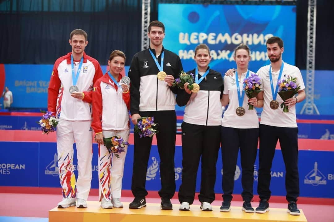 ITTF Worldさんのインスタグラム写真 - (ITTF WorldInstagram)「#Congratulations to Petrissa Solja & Patrick Franziska🇩🇪🇩🇪🥇🥇 with winning Mixed Doubles event & booked places to #Tokyo2020  #DreamTeam #EuropeanGames」6月26日 2時13分 - wtt