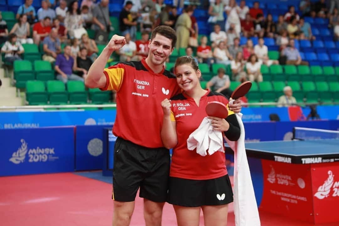 ITTF Worldさんのインスタグラム写真 - (ITTF WorldInstagram)「#Congratulations to Petrissa Solja & Patrick Franziska🇩🇪🇩🇪🥇🥇 with winning Mixed Doubles event & booked places to #Tokyo2020  #DreamTeam #EuropeanGames」6月26日 2時13分 - wtt