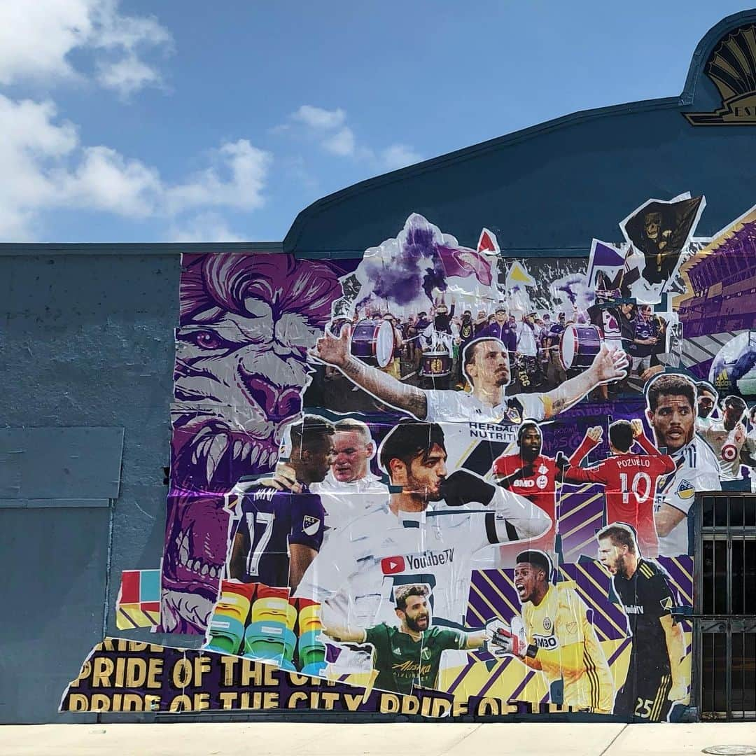 Major League Soccerさんのインスタグラム写真 - (Major League SoccerInstagram)「Lookin’ good, Orlando. See you soon for #MLSAllStar. // 🎨: @derekgores」6月26日 2時50分 - mls