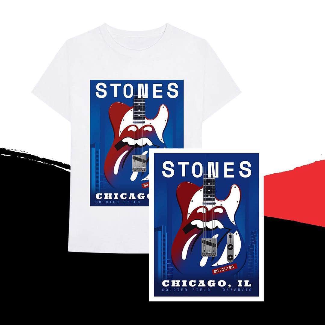 The Rolling Stonesさんのインスタグラム写真 - (The Rolling StonesInstagram)「Look out for the Chicago merch available at the show tonight and on our US store therollingstonesshop dot com + exclusive @nfl x Rolling Stones apparel available #therollingstones #stonesnofilter #chicago #merch #nfl」6月26日 3時22分 - therollingstones