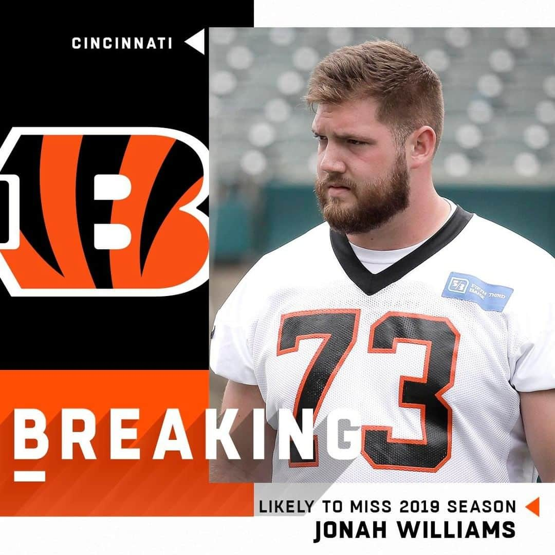 NFLさんのインスタグラム写真 - (NFLInstagram)「Bengals rookie OT Jonah Williams (11th overall pick) undergoes shoulder surgery, likely out for season. 📷: John Minchillo/AP」6月26日 3時51分 - nfl