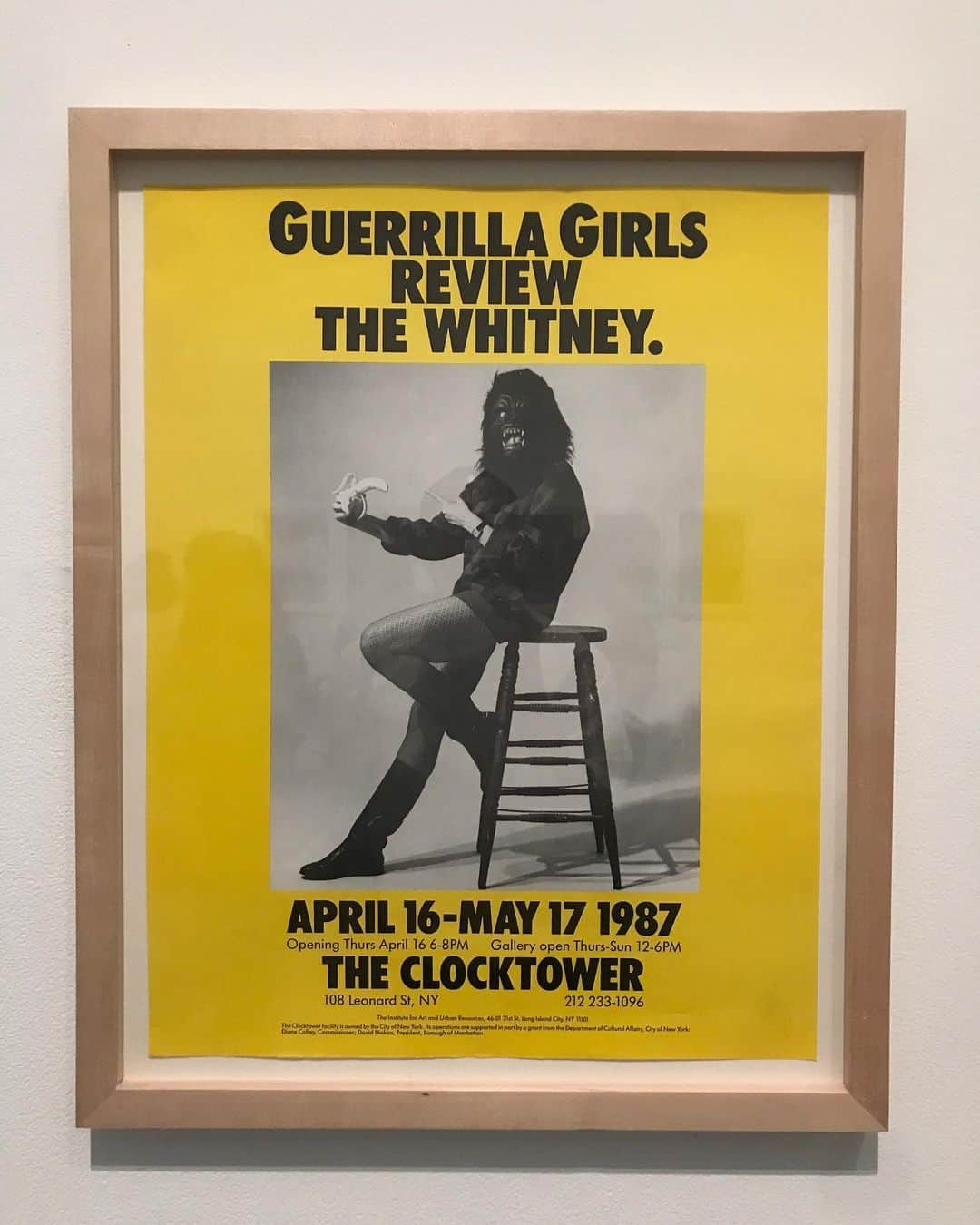 トームさんのインスタグラム写真 - (トームInstagram)「Guerilla Girls Review the Whitney, 1987, #guerillagirls #tatemodern #art #madebywomen」6月26日 5時53分 - tomenyc