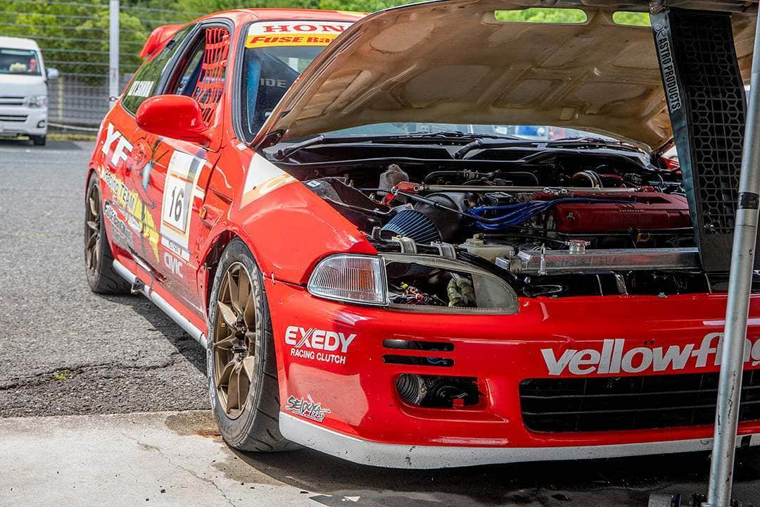 mistbahnさんのインスタグラム写真 - (mistbahnInstagram)「_ Yellowflags Racing EG6 Honda CIVIC _ _ Shot on 6-June 2019 "HONDA VTEC ONE MAKE RACE Rd.2" at Central Circuit (Hyogo, Japan) owner: Yellowflags Racing photo: @mistbahn _ _ JP) 2019年6月8日 セントラルサーキット、ゼロファイターさん主催「HONDA VTEC ONE MAKE RACE」。 _ _ #hondavteconemakerace #zerofighterautocustom #centralcircuit #セントラルサーキット #yellowflagsracing #honda #civic #hondacivic #ホンダシビック #シビック #eg6 #eg #egcivic #bseries #b16 #b18 #b16a #b18c #osakajdm #kanjo #kanjostyle #kanjoracer #kanjozoku #civicnation #trackcar #trackspec #trackstance #advan #a050」6月26日 6時23分 - mistbahn