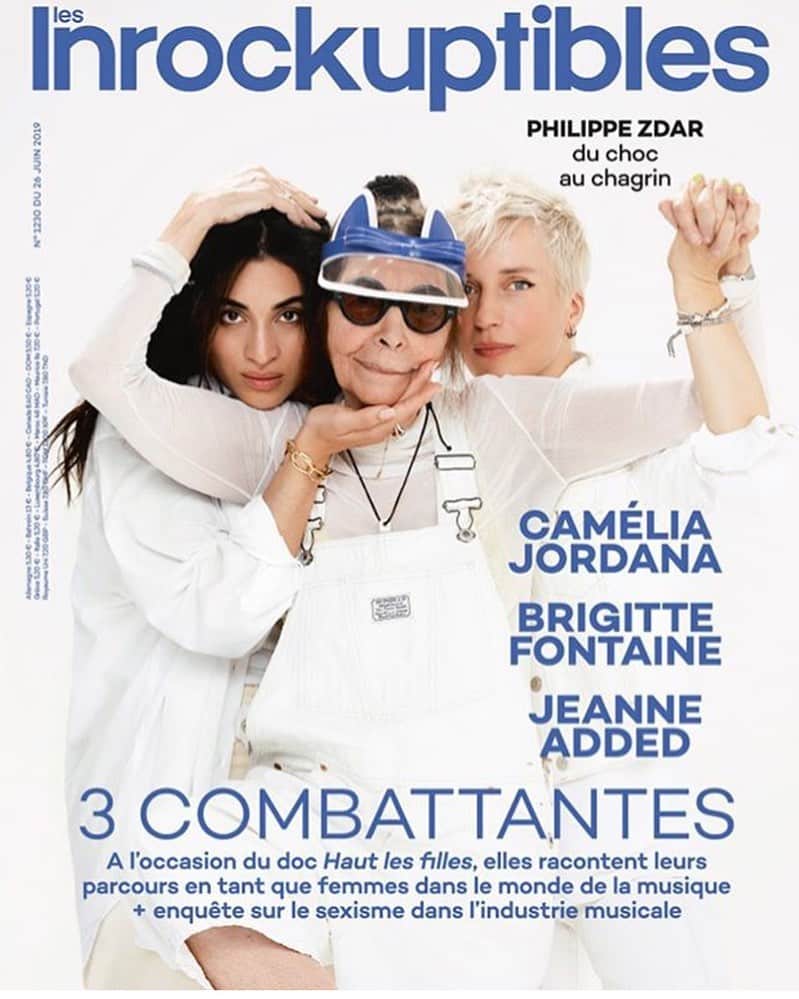 バーンストックスピアーズさんのインスタグラム写真 - (バーンストックスピアーズInstagram)「Brigitte Fontaine on the cover of @lesinrocks wearing #bernstockspeirsxpusspuss Cool Cat Visor  Thank you to Herve Cabine #cabine #brigittefontaine #inrockuptibles #cameliajordana #jeanneadded #pusspussmagazine @cabineboys」6月26日 19時46分 - bernstockspeirs