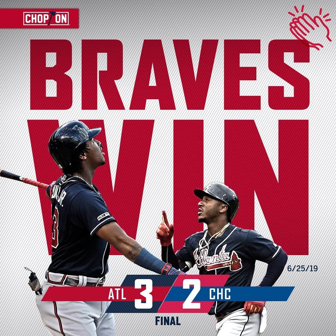 アトランタ・ブレーブスさんのインスタグラム写真 - (アトランタ・ブレーブスInstagram)「Victory formation. #ChopOn」6月26日 12時22分 - braves