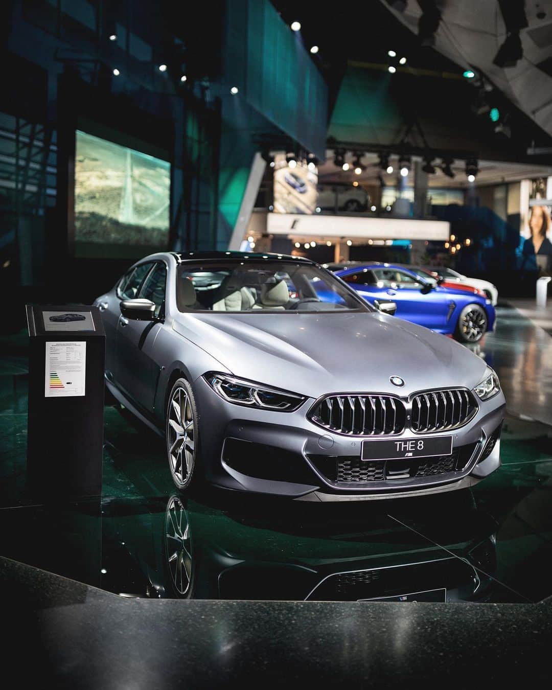 BMWのインスタグラム：「Luxurious and progressive: meet the first-ever BMW 8 Series Gran Coupé at the #NEXTGen. #THE8 #BMW #8Series #GranCoupe __ BMW M850i xDrive Gran Coupé: Fuel consumption in l/100 km (combined): 10.0 - 9.9. CO2 emissions in g/km (combined): 229 - 226. The values of fuel consumptions, CO2 emissions and energy consumptions shown were determined according to the European Regulation (EC) 715/2007 in the version applicable at the time of type approval. The figures refer to a vehicle with basic configuration in Germany and the range shown considers optional equipment and the different size of wheels and tires available on the selected model. The values of the vehicles are already based on the new WLTP regulation and are translated back into NEDC-equivalent values in order to ensure the comparison between the vehicles. [With respect to these vehicles, for vehicle related taxes or other duties based (at least inter alia) on CO2-emissions the CO2 values may differ to the values stated here.] The CO2 efficiency specifications are determined according to Directive 1999/94/EC and the European Regulation in its current version applicable. The values shown are based on the fuel consumption, CO2 values and energy consumptions according to the NEDC cycle for the classification. For further information about the official fuel consumption and the specific CO2 emission of new passenger cars can be taken out of the „handbook of fuel consumption, the CO2 emission and power consumption of new passenger cars“, which is available at all selling points and at https://www.dat.de/angebote/verlagsprodukte/leitfaden-kraftstoffverbrauch.html.」