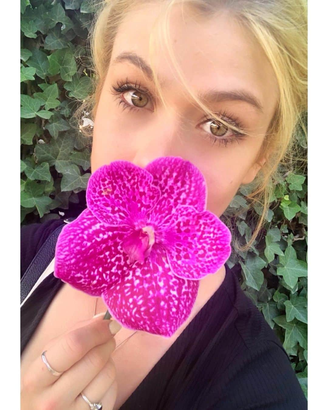 キャサリン・マクナマラさんのインスタグラム写真 - (キャサリン・マクナマラInstagram)「Had the loveliest interaction today with a woman who gave me a huge hug and handed me this beautiful flower.  Her act of kindness was so simple yet it absolutely made my day. I’m now carrying this flower with me today as I do homework in the park. These are the moments that give me faith in humanity and the kindness of strangers. - pass it on. ❦✧➳」6月26日 18時12分 - kat.mcnamara