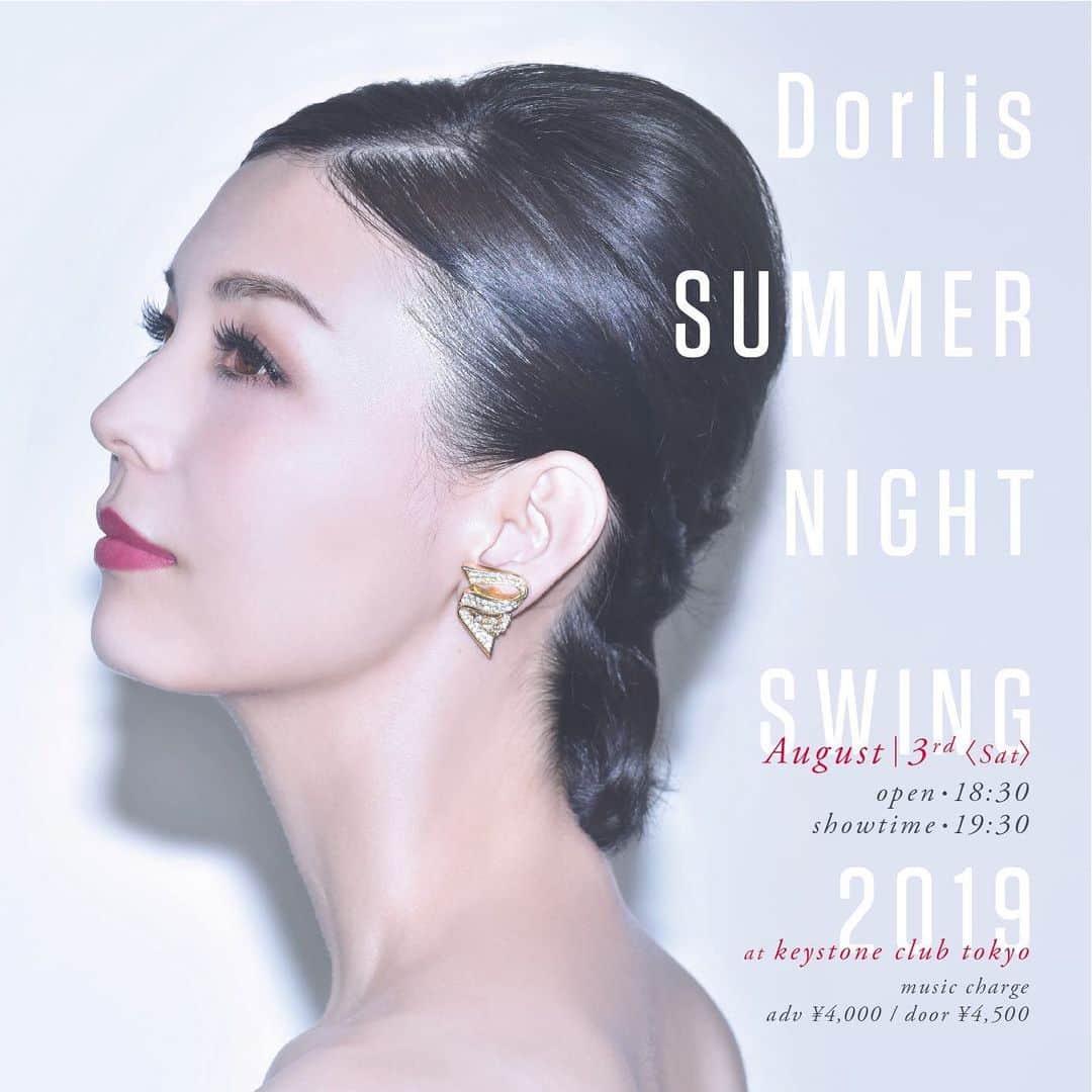 dorlisのインスタグラム：「2019/08/03 キーストンクラブ東京 浴衣ライブ！ #dorlis #ライブ #keystoneclub #keystoneclubtokyo #浴衣ライブ #フライヤー #singersongwriter #横顔 #designer #chikaちゃんありがとう #感謝」