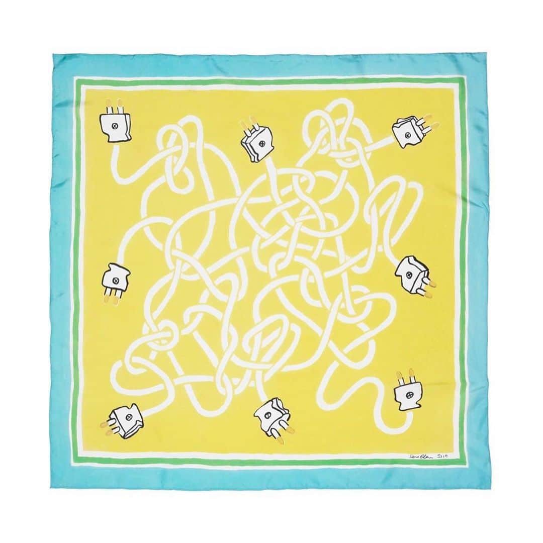 マッツノーガードさんのインスタグラム写真 - (マッツノーガードInstagram)「The amazing silk scarfs made by @roseeken for her exhibition ‘Pogo’ in our store at Strøget❤️ Available in from Friday June 28th - only 10 of each!」6月26日 18時54分 - madsnorgaard