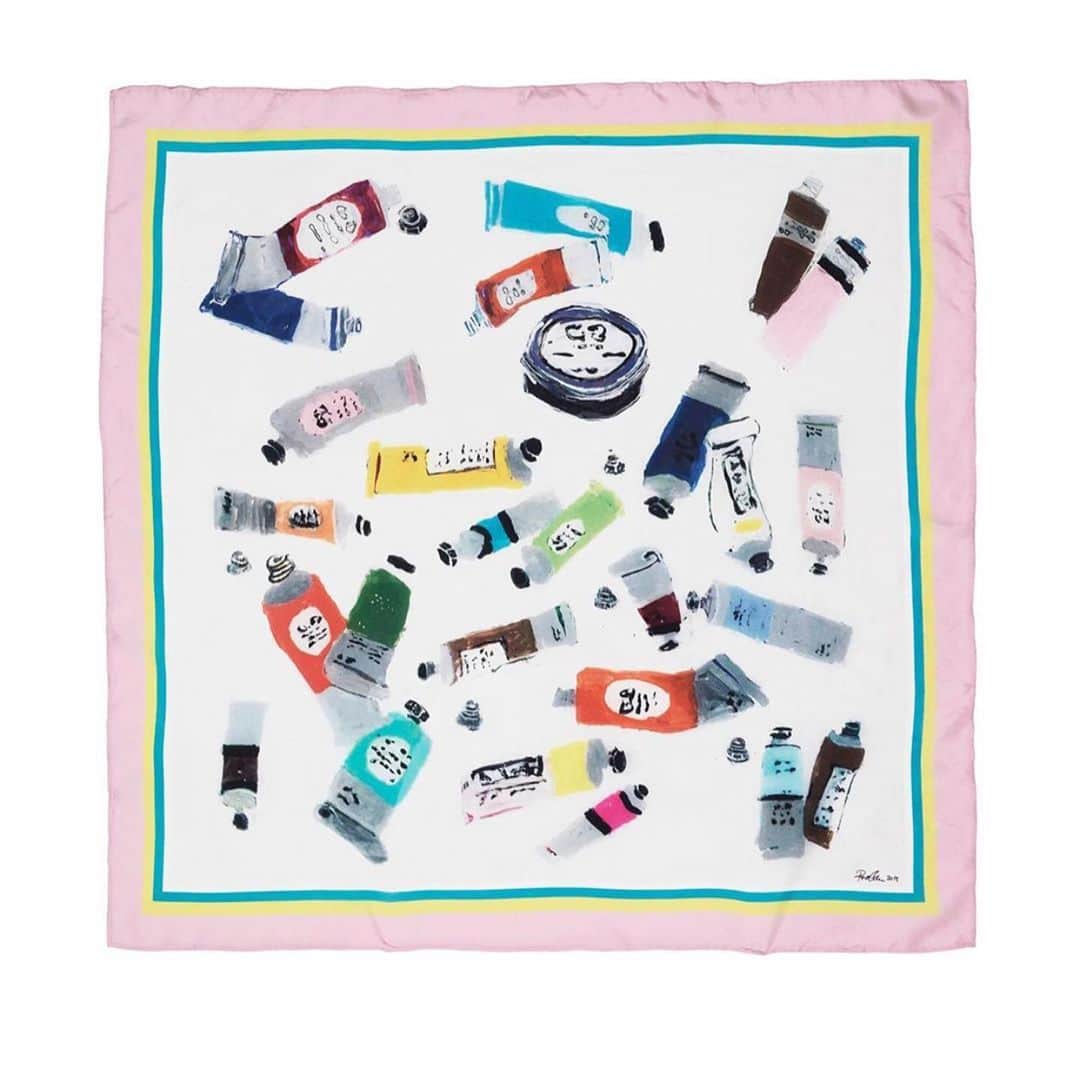 マッツノーガードさんのインスタグラム写真 - (マッツノーガードInstagram)「The amazing silk scarfs made by @roseeken for her exhibition ‘Pogo’ in our store at Strøget❤️ Available in from Friday June 28th - only 10 of each!」6月26日 18時54分 - madsnorgaard