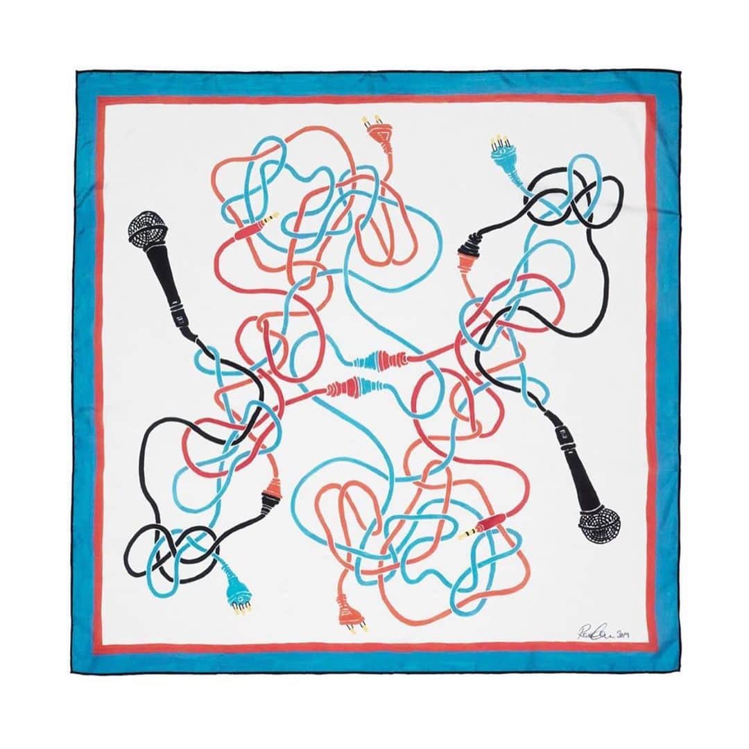 マッツノーガードさんのインスタグラム写真 - (マッツノーガードInstagram)「The amazing silk scarfs made by @roseeken for her exhibition ‘Pogo’ in our store at Strøget❤️ Available in from Friday June 28th - only 10 of each!」6月26日 18時54分 - madsnorgaard