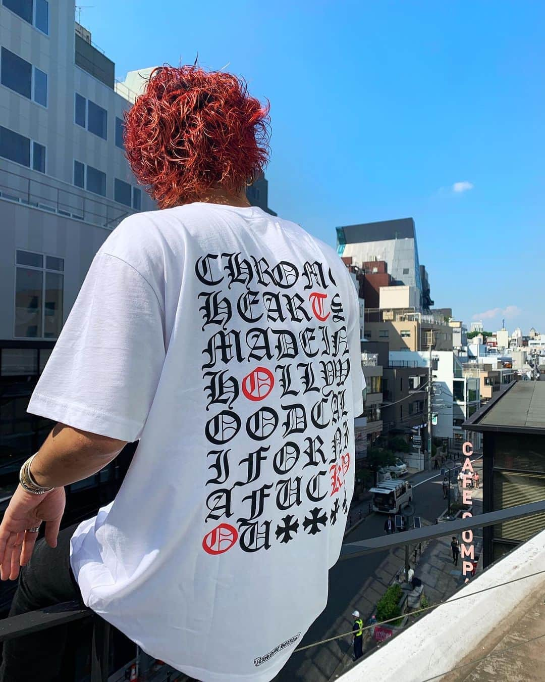 高木琢也さんのインスタグラム写真 - (高木琢也Instagram)「天然パーマを存分に活かした日💁‍♂️ #chromehearts  #TOKYO #RED #天パ美容師」6月26日 18時53分 - takagi_ocean