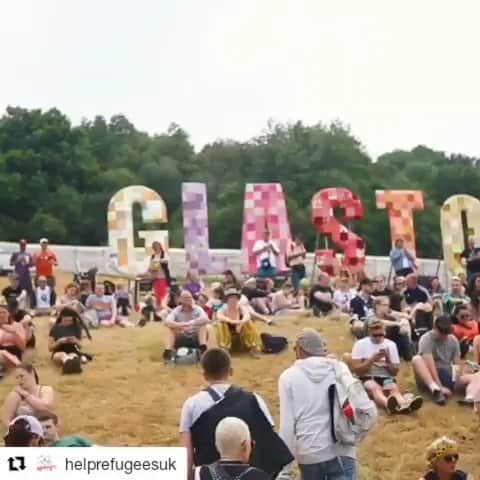 キャサリンハムネットのインスタグラム：「Reposting @helprefugeesuk - to those going, have a glorious Glastonbury and remember always to CHOOSE LOVE, available now on @asos with all proceeds going to the front line where they are needed most . . #CHOOSELOVE #helprefugees #organiccotton #asos #glastonbury」
