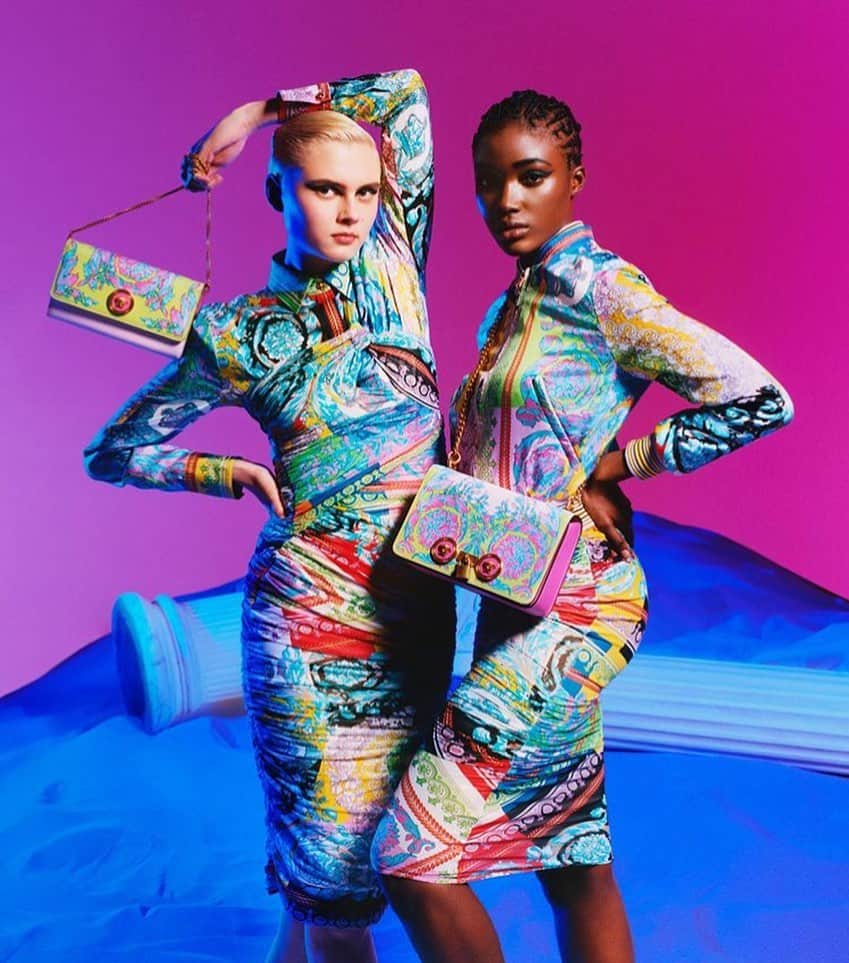 IMG Modelsさんのインスタグラム写真 - (IMG ModelsInstagram)「In The Bag. ✔️ @daberechi_ fronts @versace’s #Spring19 campaign. #📷 @scandebergs #👗 @nellkalonji #👸🏾 #IMGstars」6月27日 4時48分 - imgmodels