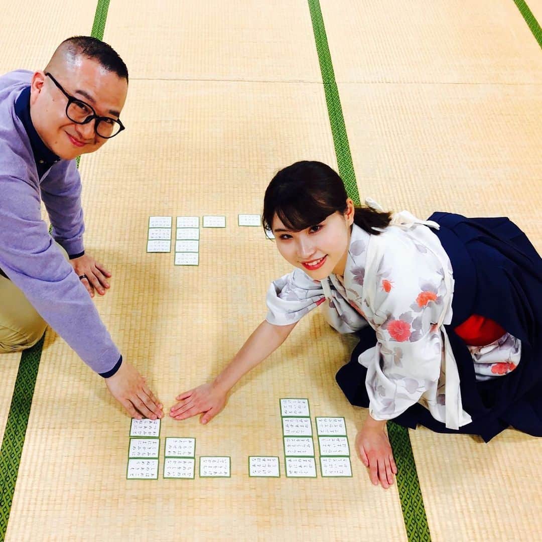 のインスタグラム：「ちはやふる〜 せをはやみ〜 Ａ級五段の手ほどきを受けております。」