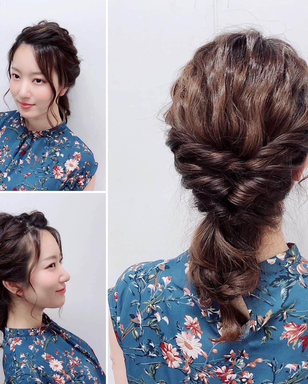 原直子さんのインスタグラム写真 - (原直子Instagram)「2019.6.24 アサデス。  ワンピースのイメージでヘアメイクさんが作ってくれた髪型。 これです！これ！ 衣装のイメージと、ヘアの雰囲気がぴったり。 この日は来たなこれ！って朝から幸せでした💓衣装さんとメイクさんに感謝。  衣装は #ミーラブ  #ビブレ #天神  #ワンピース #花柄ワンピ #ノースリーブ #ノースリーブワンピース #ロングヘア #ヘアアレンジ」6月26日 21時55分 - naoko_15_hara