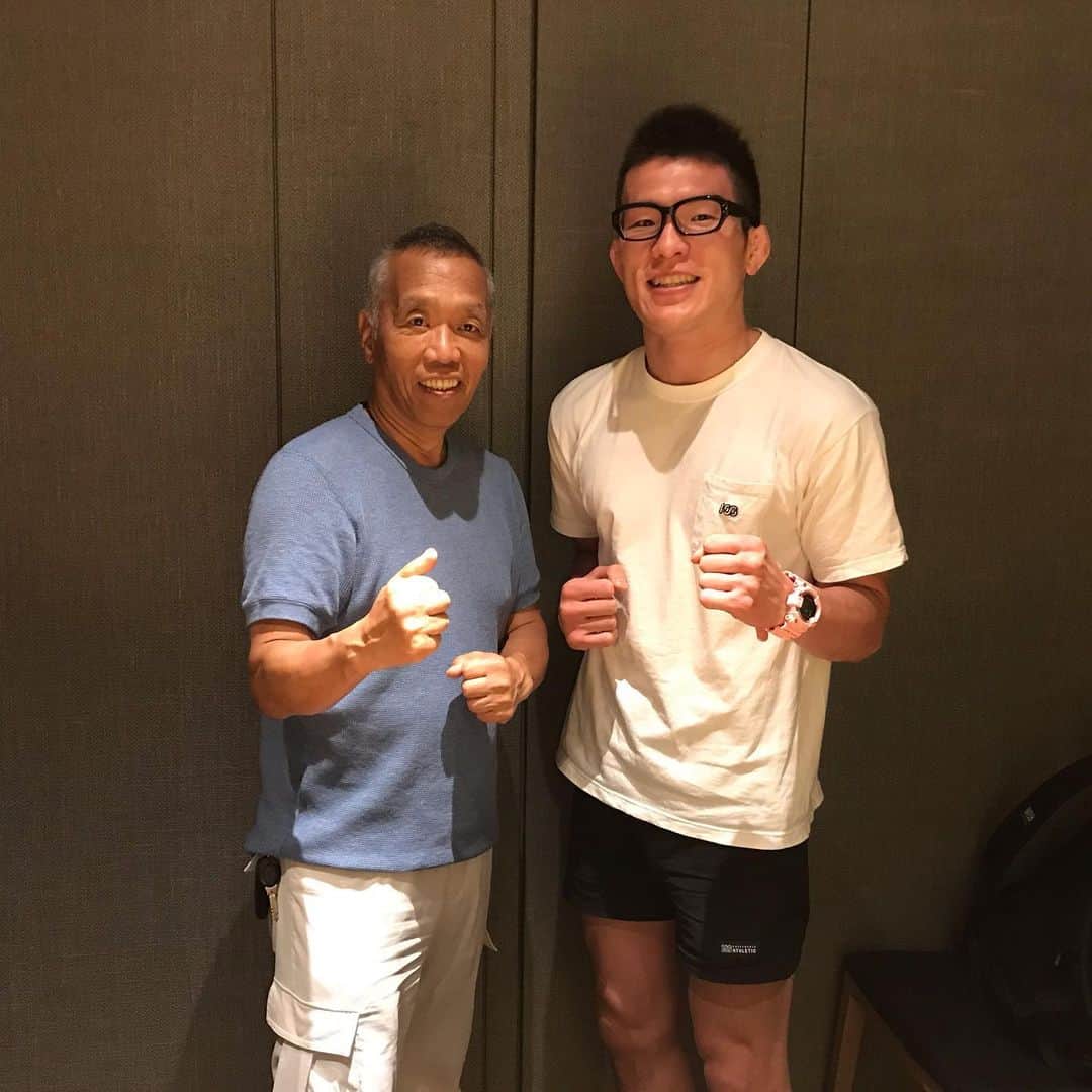 青木真也のインスタグラム：「石井館長。自分の価値観を作った一人。#石井館長#Ｋ−１#青木真也 #shinyaaoki #onehundredathletic #空手#karate」