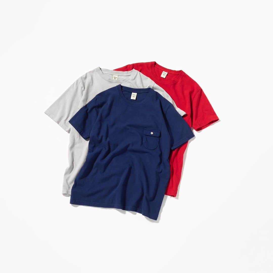 Jackmanさんのインスタグラム写真 - (JackmanInstagram)「F/W 2019「NEW COLOR」﻿ ﻿ ﻿﻿﻿﻿﻿ "US COTTON POCKET T-SHIRT"﻿﻿﻿﻿﻿﻿ ﻿﻿ Lake Navy, Steel Silver, Tribe Red / ￥5,000＋Tax﻿﻿ ﻿﻿﻿﻿﻿﻿ Available now in the shop and online.﻿ ﻿﻿ #jackman_official #factorybrand #madeinjapan #madeinfukui #fw19 #uscotton #openendyarn #米綿 #空紡糸 #jm5850」6月26日 22時56分 - jackman_official