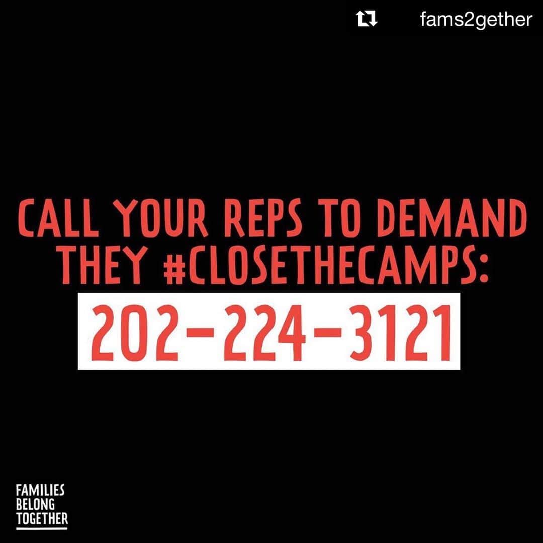 ビジー・フィリップスさんのインスタグラム写真 - (ビジー・フィリップスInstagram)「#Repost @fams2gether ・・・ Ready to join us in taking action and pushing back against the administration’s human rights abuses? Call Congress and tell them to #CloseTheCamps.」6月26日 23時30分 - busyphilipps