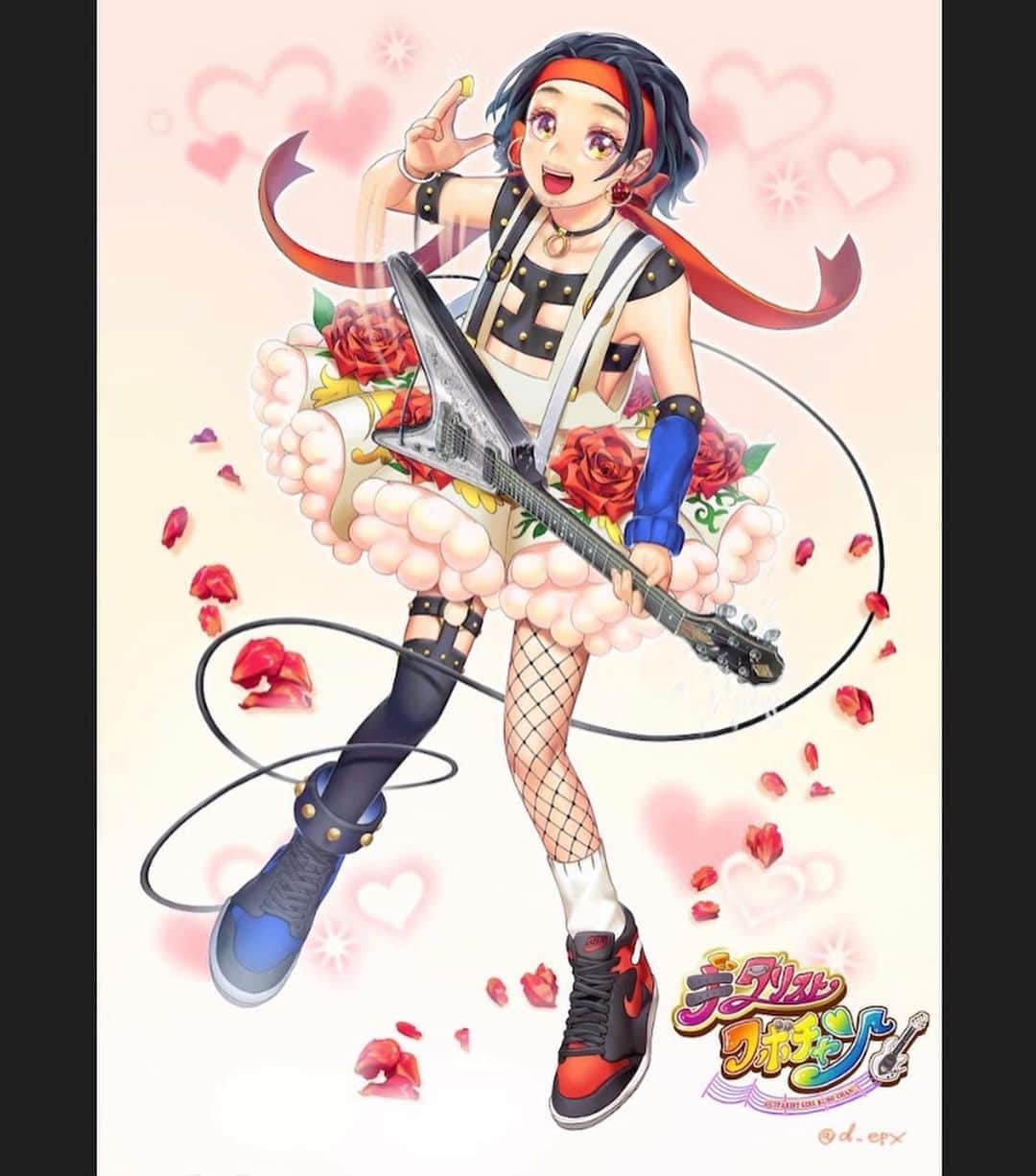 Kuboty のインスタグラム：「去年に引き続きemy師匠 twitter:@d_epx が誕生日にと描いてくださいました。﻿ ﻿ 悪ふざけで描いた﻿ 『クボティーをVtuber化してみた』のクボ子ちゃんです💁‍♀️ ﻿ ﻿ だそうです。﻿ 薄く髭生えてる所がシコいです。」