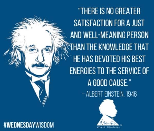 アルベルト・アインシュタインさんのインスタグラム写真 - (アルベルト・アインシュタインInstagram)「“There is no greater satisfaction for a just and well-meaning person than the knowledge that he has devoted his best energies to the service of a good cause.” — Albert Einstein, 1946  #WednesdayWisdom #Quotes #Einstein」6月26日 23時49分 - alberteinstein