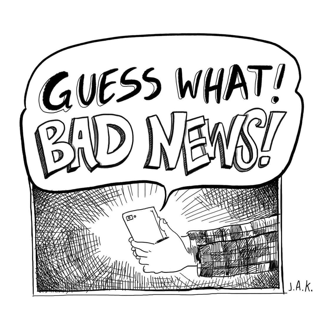 ジョン・ロス・ボウイさんのインスタグラム写真 - (ジョン・ロス・ボウイInstagram)「Taking a long overdue break from social media.  Cartoon by @j.a.k._」6月27日 0時23分 - johnrossbowie