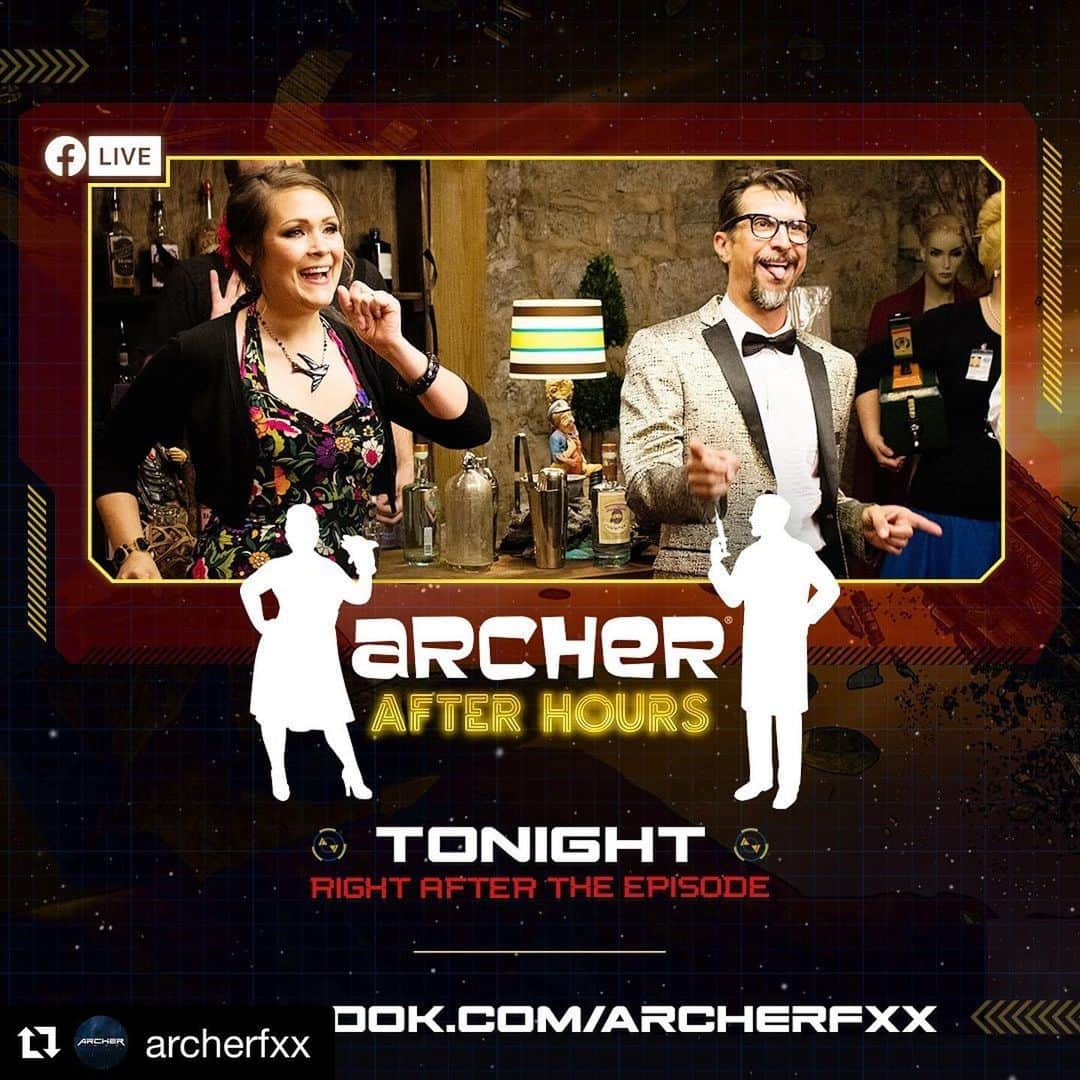 アイシャ・タイラーさんのインスタグラム写真 - (アイシャ・タイラーInstagram)「#Repost @archerfxx with @get_repost ・・・ Don't miss an all new episode of Archer After Hours TONIGHT directly following #Archer1999. Leave your questions for @ambercnash and @luckyyates and they could answer them live on Archer’s Facebook page.」6月27日 6時01分 - aishatyler