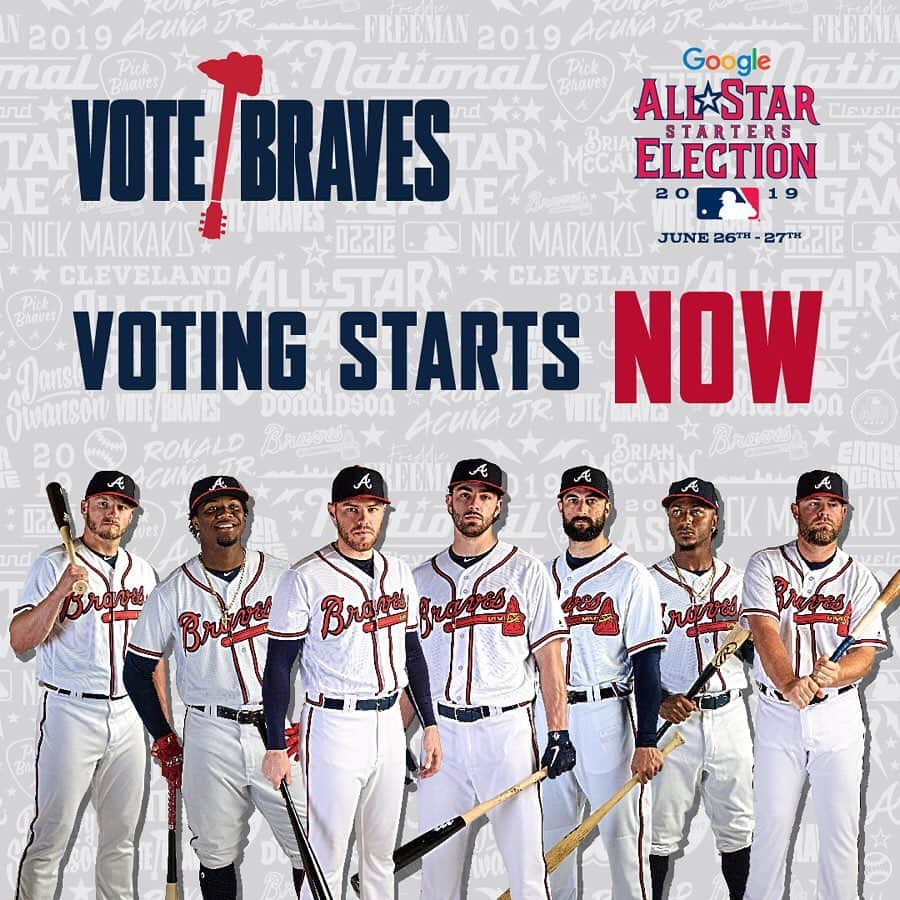 アトランタ・ブレーブスさんのインスタグラム写真 - (アトランタ・ブレーブスInstagram)「🚨THE POLLS ARE NOW OPEN! #VoteBraves🚨」6月27日 1時01分 - braves