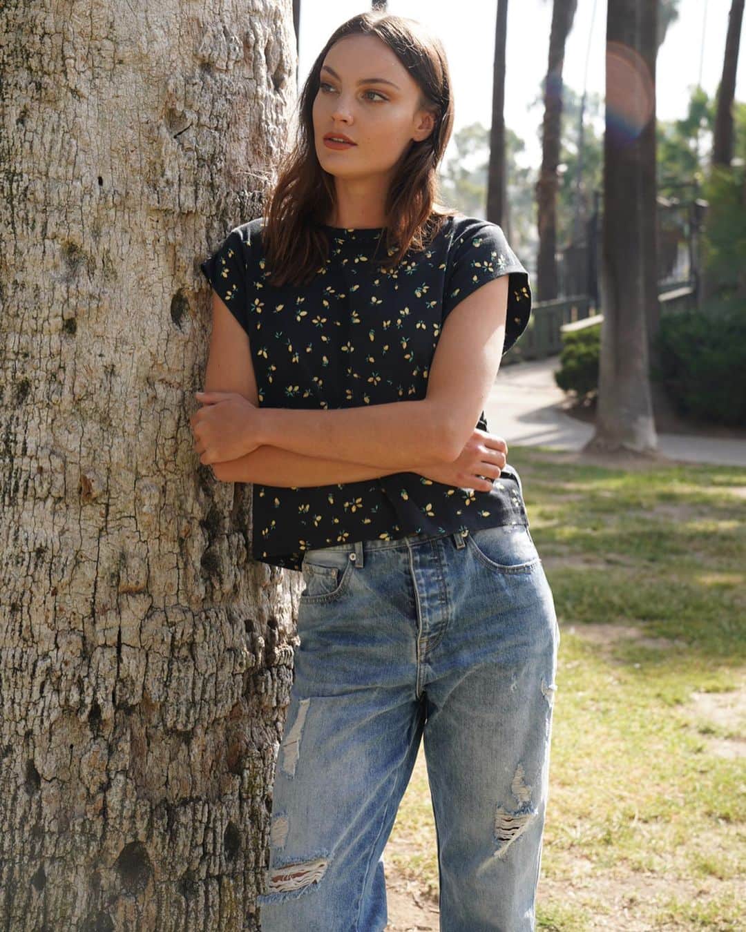 エラモスのインスタグラム：「Pretty in print.」