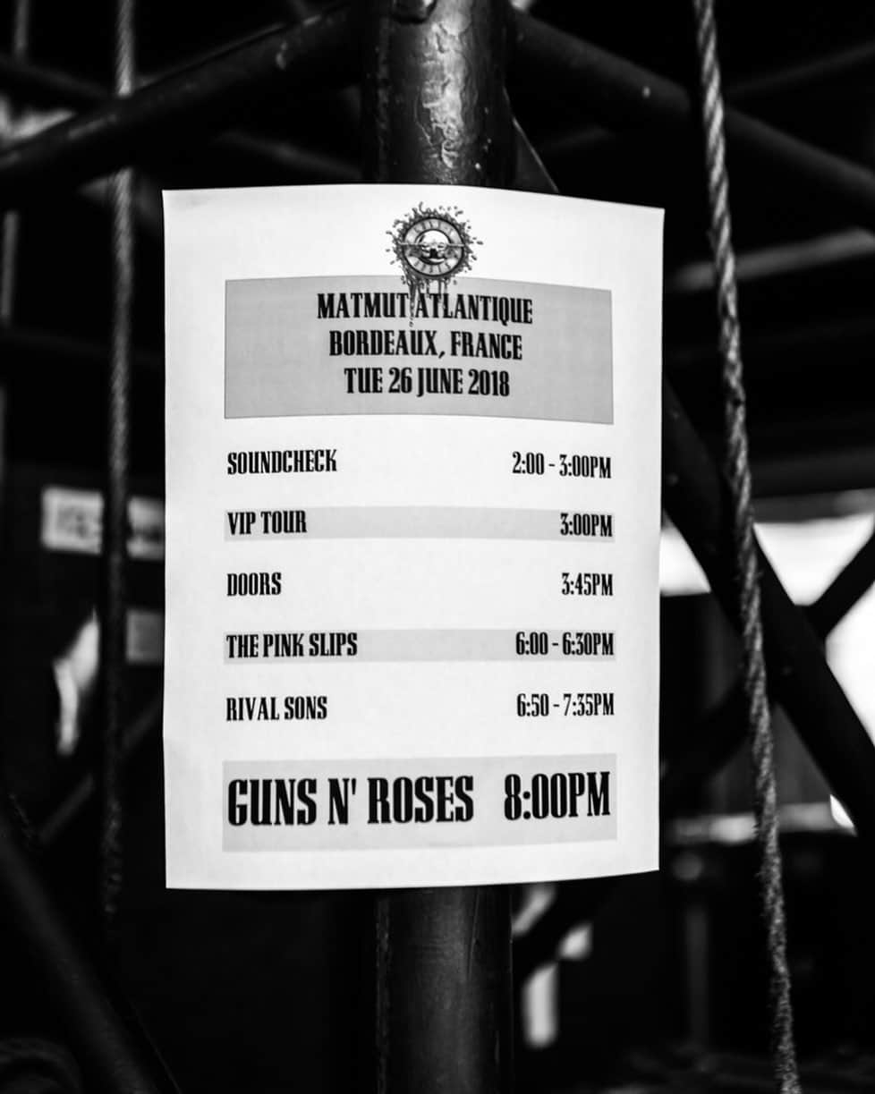 Guns N' Rosesさんのインスタグラム写真 - (Guns N' RosesInstagram)「#onthisday 2018 - Bordeaux #NotInThisLifetime tour」6月27日 3時14分 - gunsnroses