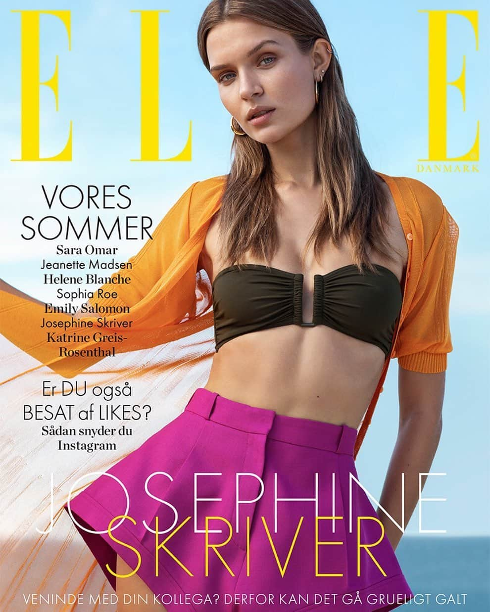 ELLE DKさんのインスタグラム写真 - (ELLE DKInstagram)「Hello Sunshine ☀️ Det nye ELLE er på gaden - og det endda med Danmarks hotteste topmodel @josephineskriver på forsiden 🔥 Vi har dedikeret hele juli-nummeret til alt det, vi elsker ved sommeren: fra de skønneste sommerlooks, bikinier og sandaler, til bøgerne du skal læse på stranden og ferietips fra @sophiaroe , @saraomarr og  @_jeanettemadsen_ 👙📚👒 Vi løfter også sløret for, hvordan du snyder Instagram, og hvorfor det kan være farligt at være veninder med sin kollega ❣️ Du kan også glæde dig til en dugfrisk sommerudgave af ELLE Decoration, hvor du blandt andet kan komme med indenfor hos ELLEs egen chefredaktrice, Cecilie Ingdal og designerne Julie Fagerholt og Orit Elhanati. Alt sammen i det nye ELLE, der er på gaden fra torsdag den 27. juni ☀️ Foto: @marcovanrijt // Styling: @barbaragullstein // Hår: @kirstineengell // Makeup: @stine_rr // Model: @josephineskriver @uniquemodelsdenmark // Art Direction: @luisekv #ELLEjuli #sommernummer #summerissue」6月27日 3時50分 - elledanmark