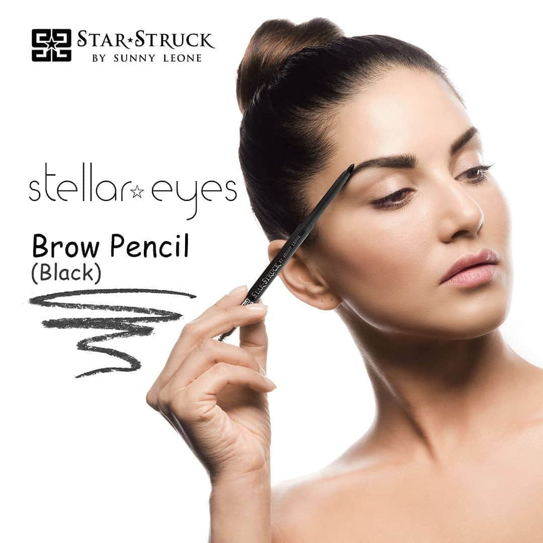 サニー・レオーネさんのインスタグラム写真 - (サニー・レオーネInstagram)「For that perfect and flawless Eye makeup!! #BrowPencil by #StellarEyes available in two shades - Brown and Black!! Buy it exclusively on www.suncitystore.com  #SunnyLeone #fashion #cosmetics #StarStruckbySL #Eyebrow #EyeLiner #Mascara」6月27日 14時30分 - sunnyleone