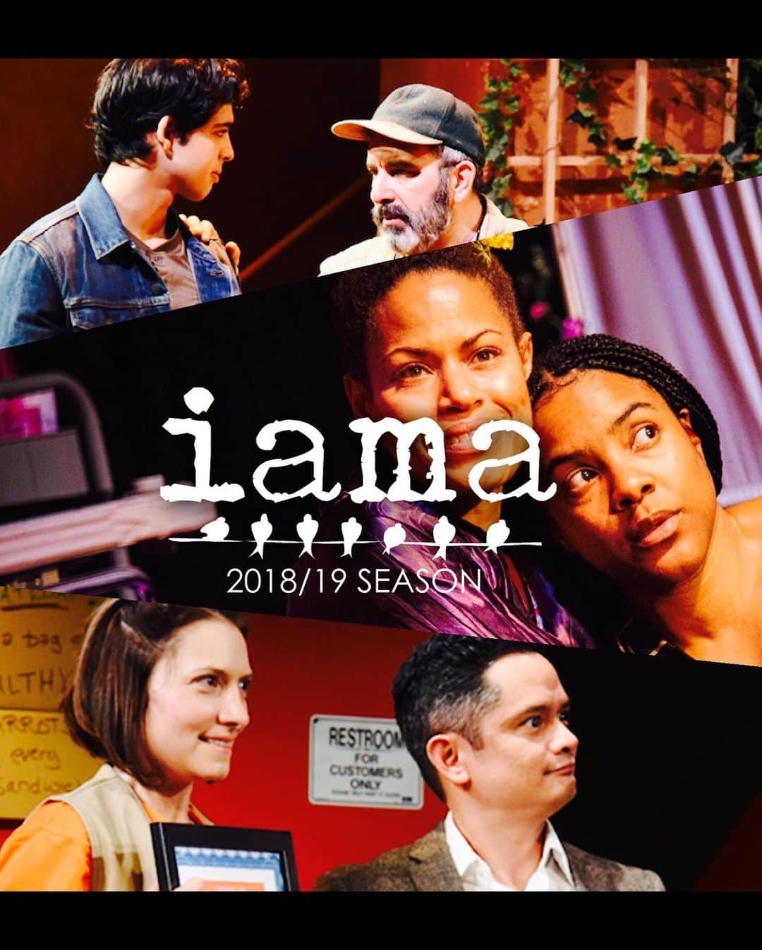 アダム・シャピロのインスタグラム：「Congrats to @iamatheatre and everyone involved in American Hero, Canyon, Mama Metal, IAMA Cabaret, and IAMA One Day Plays on an incredible 2018/19 season. It will go down for me as the season I figured out how to make these little “review quote images” and luckily we had a lot to choose from.  #FYeahIAMA」
