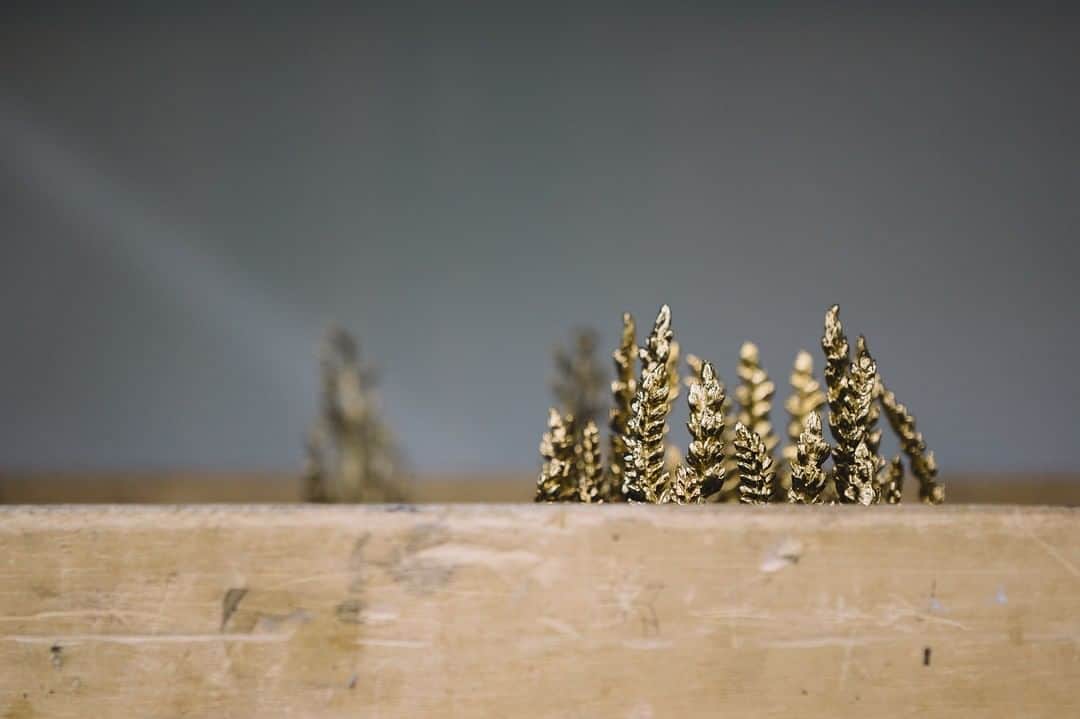 のインスタグラム：「Unboxing for the Toulon Design Parade. . . #📸 by @__alix . . #Goossens #workinprogress #teasing #nature #decoration #ToulonDesignParade #yellow #gold #brass #wheat」