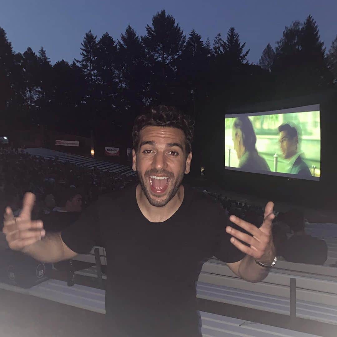 エリヤス・エンバレクのインスタグラム：「Openair Saison ist eröffnet ! #derfallcollini」