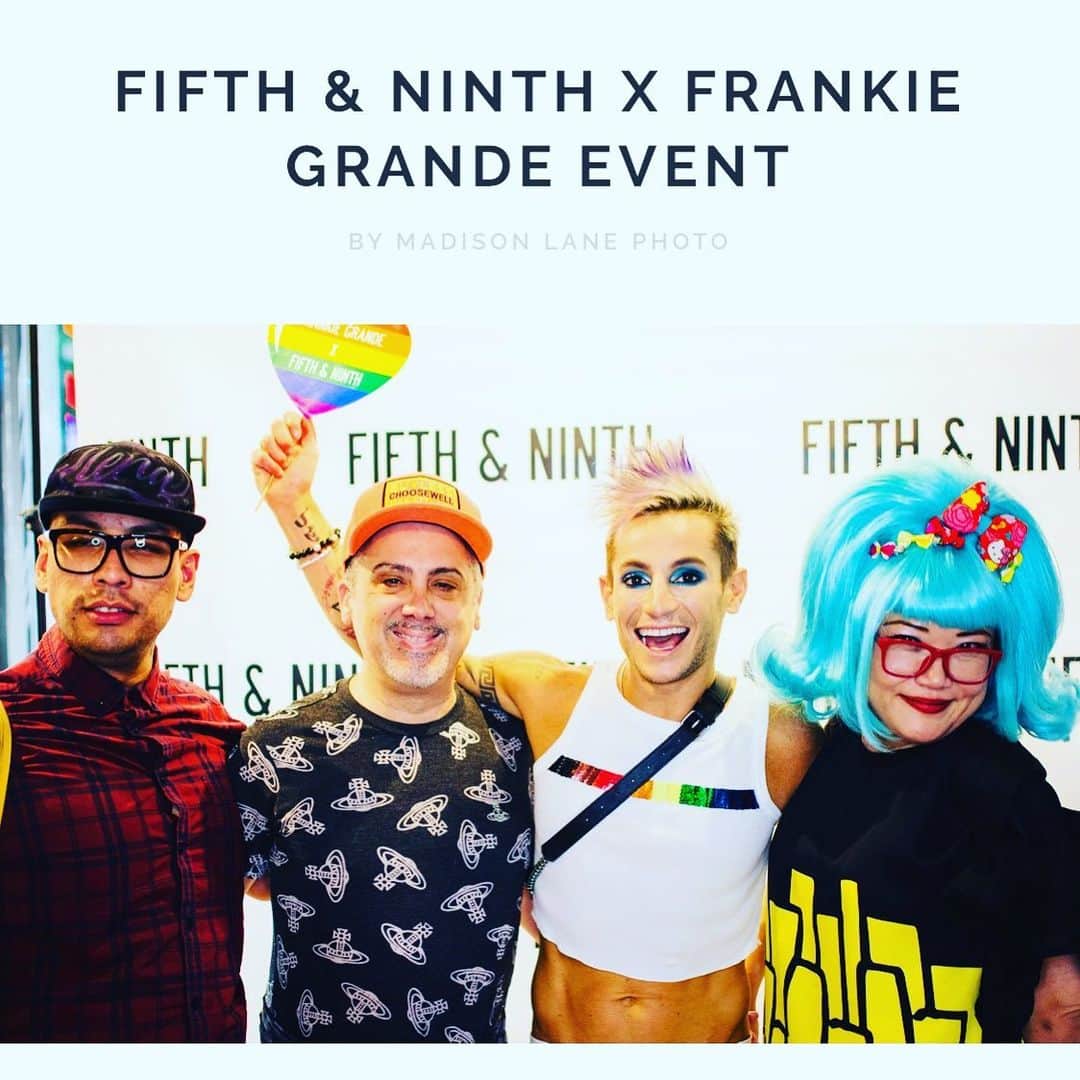 ジュン中山のインスタグラム：「My dreams come true 🌈🏳️‍🌈🦄 With my favorite artist @frankiejgrande  @steven_perfidia @ladyquesa_dilla #frankiegrande #instagood #instagay #lgbtq #worldpride2019 #fifthandninth #shinebright #newyork」