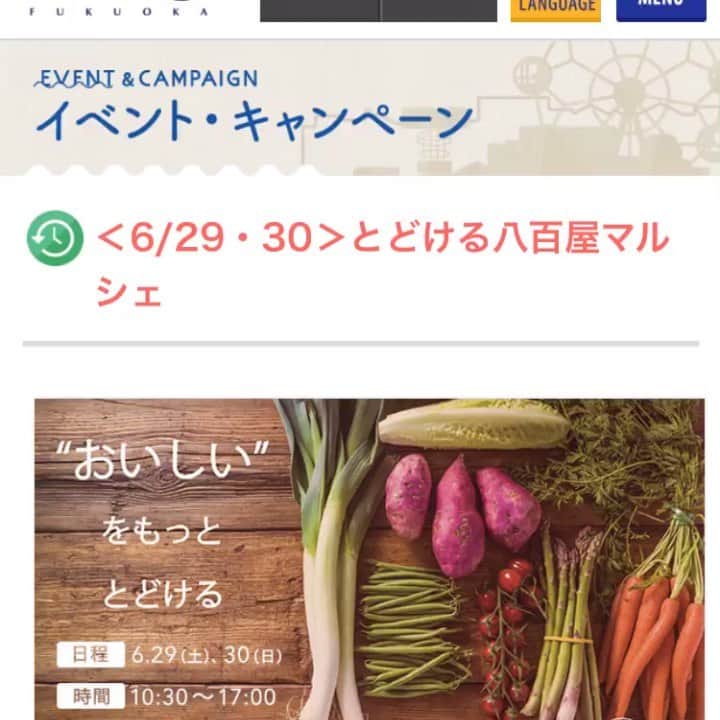 福岡超新鮮野菜/フレラボ薬院店のインスタグラム：「【6/29.30 マリノアシティ福岡】  2日間限定！ マリノアシティ福岡にて イベント致します🙏🏻 . . 場所:アウトレットI棟2F ABCマート前 時間:10時30分〜17時  #マリノアシティ福岡 #とどける株式会社#すぐベジ#うまちょ#八百屋#wework#ケータリング#農業#野菜#果物#agriculture#vegetable#fruit」