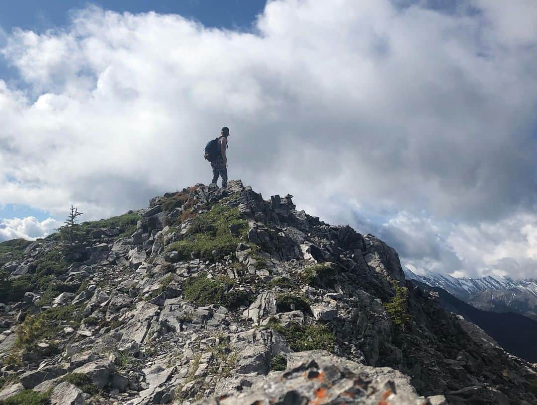 ヘイリー・ベルさんのインスタグラム写真 - (ヘイリー・ベルInstagram)「The risk to view ratio was well worth it 🏔 . . . #kananaskiscountry #mountbaldy #ridgewalk  #explorealberta #canadianrockies #hiking #explore #2xu」6月27日 11時41分 - hayleighbell