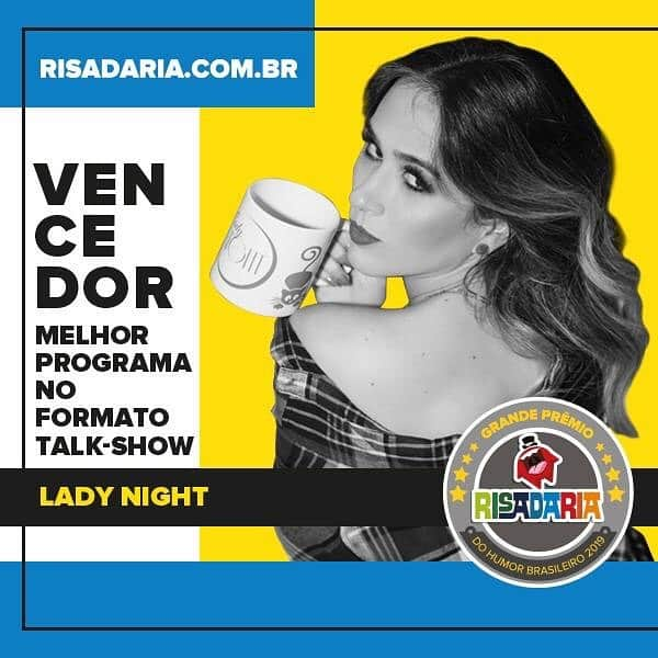 Tata Werneckさんのインスタグラム写真 - (Tata WerneckInstagram)「Hoje em São Paulo teve o festival @risadaria e o #ladynight ganhou melhor talkshow ! Agradeço mto a todos que votaram ! Mto a minha equipe tão amada! Ao querido @paulobonfaoficial ! Ainda não posso viajar e infelizmente não pude ir. Queria MUITO ter ido! Obrigada por esse momento! Obrigada pelo carinho ! E pela compreensão 😍❤️❤️🌹🙏 obrigada @março_goncalves , @francofanti e @guilhermetome que foram me representando :) e Liloca Amada que ficou aqui cuidando de mim ❤️」6月27日 12時14分 - tatawerneck