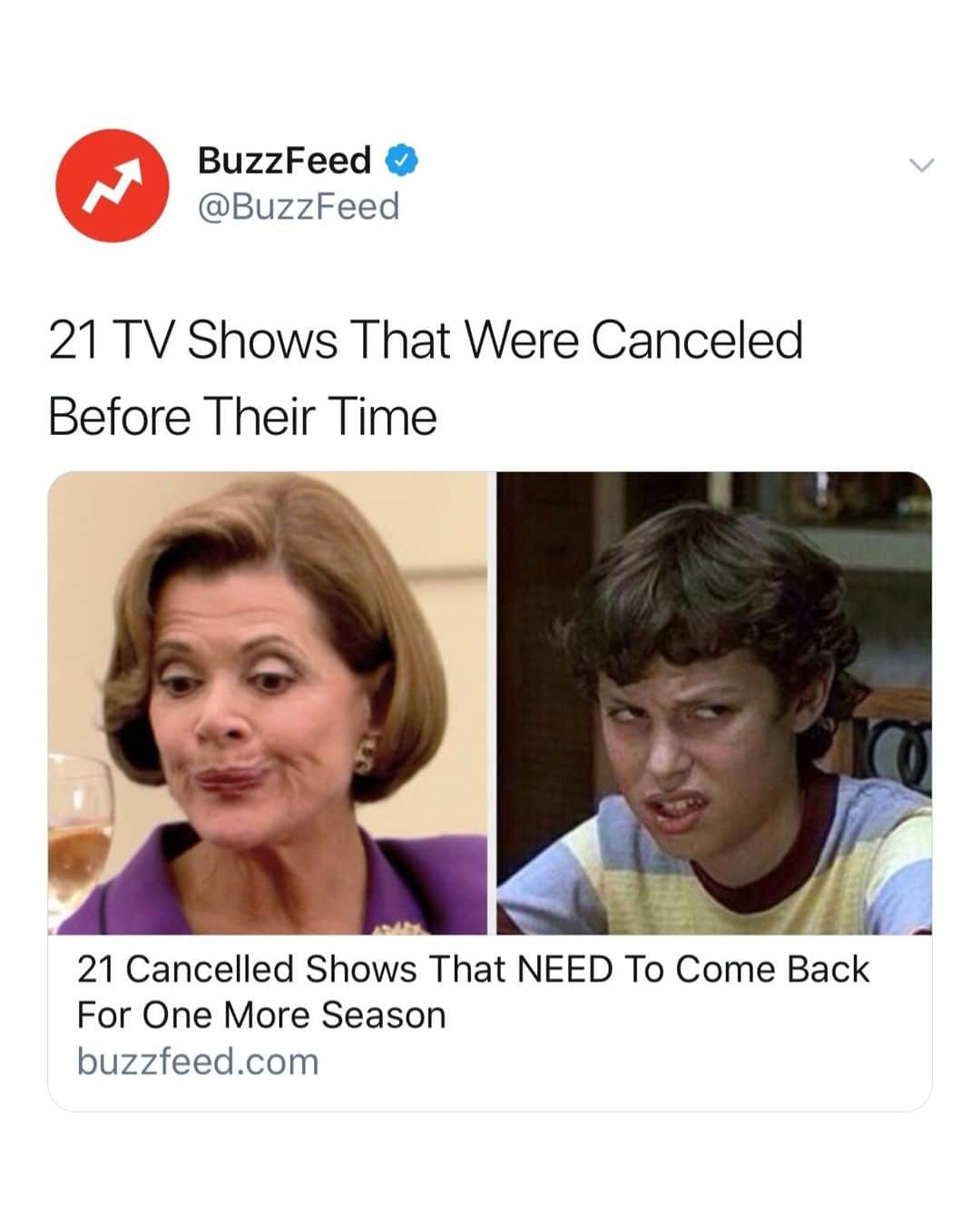 BuzzFeedさんのインスタグラム写真 - (BuzzFeedInstagram)「Which show do you wish would come back from being cancelled? Shows that were cancelled too soon 👉 Link in bio 📺 • • • Follow @buzzfeedtrending」6月27日 12時59分 - buzzfeed