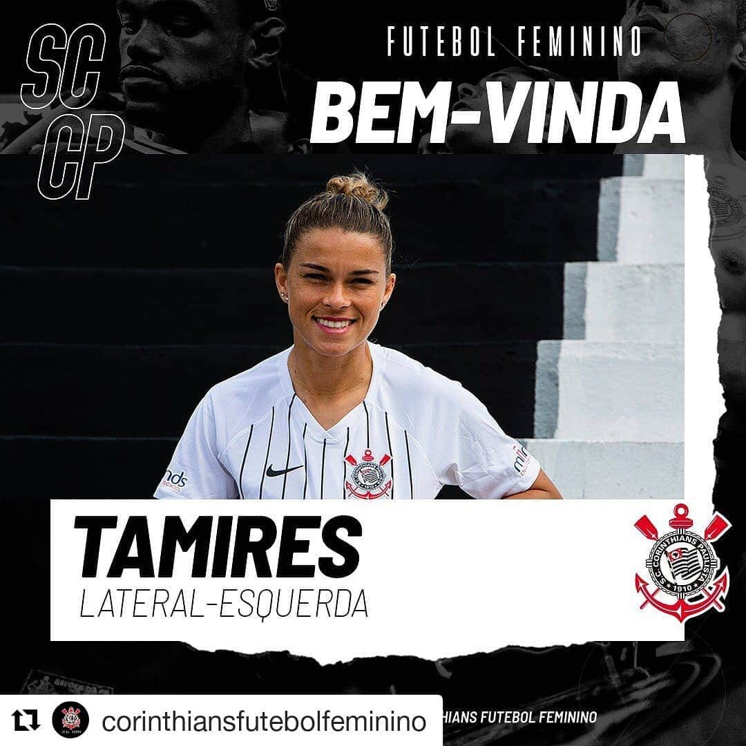 コリンチャンスさんのインスタグラム写真 - (コリンチャンスInstagram)「#Repost @corinthiansfutebolfeminino ・・・ Um dos destaques do Brasil na Copa do Mundo, a lateral-esquerda @tata_dias10 é o novo reforço do Corinthians para a temporada de 2019. Aos 31 anos, ela chega vinda do Fortuna Hjørring, da Dinamarca, com contrato até o final do ano. • Figura frequente na Seleção Brasileira desde 2013, Tamires tem em seu currículo a disputa de duas Copas do Mundo, uma Olimpíada, um Jogos Pan-Americanos - onde conquistou a medalha de ouro - e duas Copas América, também conquistadas pela nova camisa 37 do Timão. • Seja bem-vinda ao Time do Povo, Tamires! • #VaiCorinthians #RespeitaAsMinas #FielTorcedor #ÉPositivo #CorinthiansÉPositivo #MindsIdiomas #MindsOnlineEPresencial #Fitpulley #universidadebrasil #esportecomeducacao #ResistênciaCervejeiraDesde1906」6月28日 0時30分 - corinthians