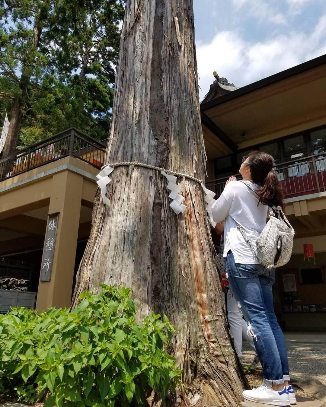 井上貴子のインスタグラム：「昨日は  なんと！！！ 天釈日と一粒万倍日が重なる という とても貴重で神々しい日⭐️ ということで 宝くじ買おうと思ったら  ウッカリ忘れてしまった。  でも  そんなことよりも もっともっと 重要でステキな事が 起こりはじめているよ^ ^  全てのことに感謝^ ^ コツコツやってきたことに感謝^ ^  優しくてあたたかい 繋がりに感謝^ ^  深謝⭐️⭐️⭐️ 高麗神社にてー。  Happyで^ ^  #井上貴子  #LLPWX #女子プロレス #紅緒と柊音 #トイプードル #天釈日と一粒万倍日 #神々しい #神取忍 #感謝」