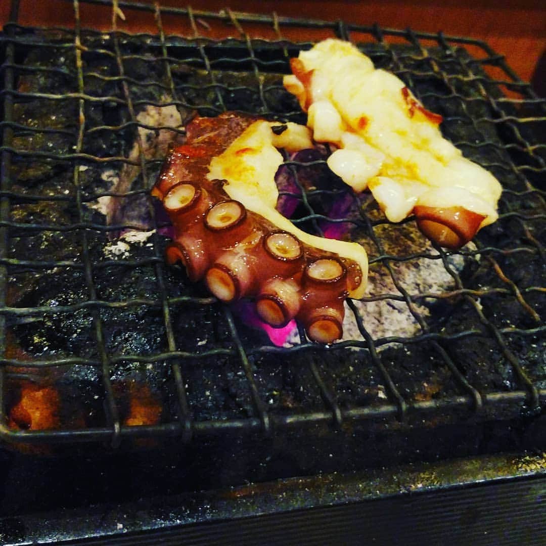 市川笑野さんのインスタグラム写真 - (市川笑野Instagram)「京都でお世話になりました「かぼちゃのたね」さん。 こちらの活たこの炙り焼も絶品ですよ！ #かぼちゃのたね #活たこの炙り焼き #活たこ料理 #江戸前鰻 #kyoto #japan」6月27日 15時41分 - emino.i