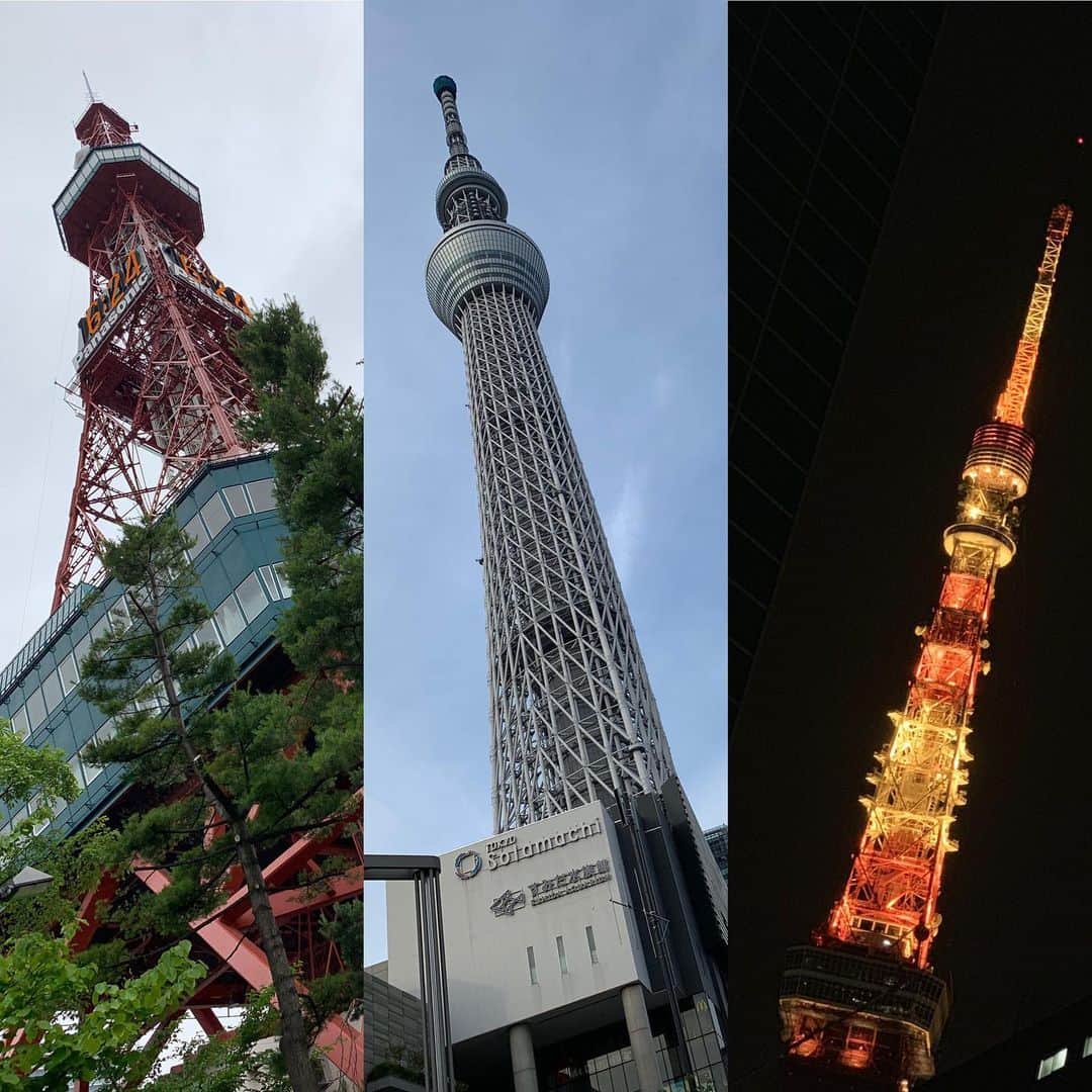 福西崇史さんのインスタグラム写真 - (福西崇史Instagram)「。 最近の3つの塔🗼 。 #さっぽろテレビ塔 #東京スカイツリー #東京タワー #塔って日本にどのくらいあるんだろう #近くで撮りたい #タワー #塔 #instagood #instaphoto」6月27日 16時32分 - takashi_fukunishi