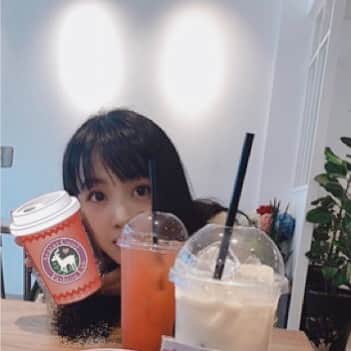 高橋花林のインスタグラム：「本当に恐ろしいことに、わたしの写真はドリンク持って変な顔してるやつしかありませんでした。」
