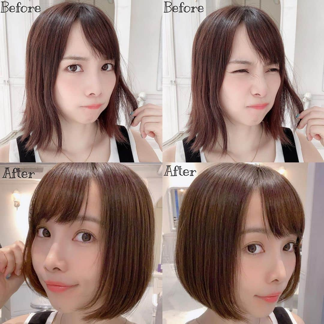 さくまみおさんのインスタグラム写真 - (さくまみおInstagram)「最近外ハネヘアにハマって毎日せっせと毛先を傷めておりましたので、久しぶりに駆け込み寺に行って来ました。きのこ復活。  @trmryt @pale_kenji @flowers.by.lily  いつも髪の毛綺麗にしてくれてありがとうです💇🏻‍♀️✨ . . #メンテナンス#縮毛矯正 #ヘアカット#ボブ #トリートメント#ヘアケア #表参道ヘアサロン  #美髪サロン#Lily」6月27日 19時41分 - sakuma_mio