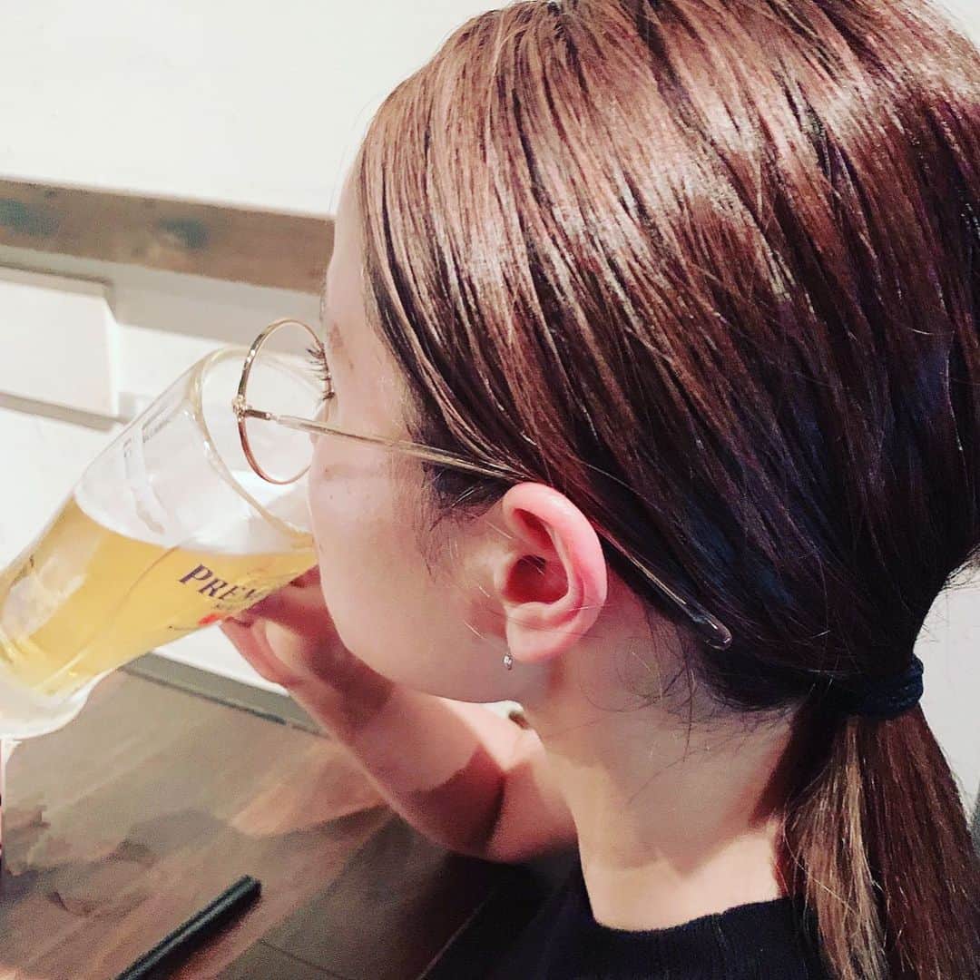 fumikaさんのインスタグラム写真 - (fumikaInstagram)「本日もおつかれさまでした  の一杯。  #とりあえずビール」6月27日 20時32分 - fumikasingasong