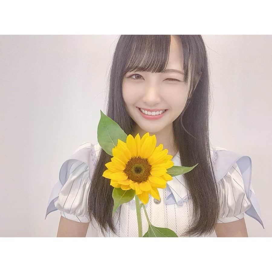 石田千穂さんのインスタグラム写真 - (石田千穂Instagram)「． ひまわりちゃん！！！！🌻 ． #STU48 #STU3rd #岡田奈々 さん #瀧野由美子  #今村美月 #石田千穂 #ウインク練習中」6月27日 21時00分 - chiho_ishida