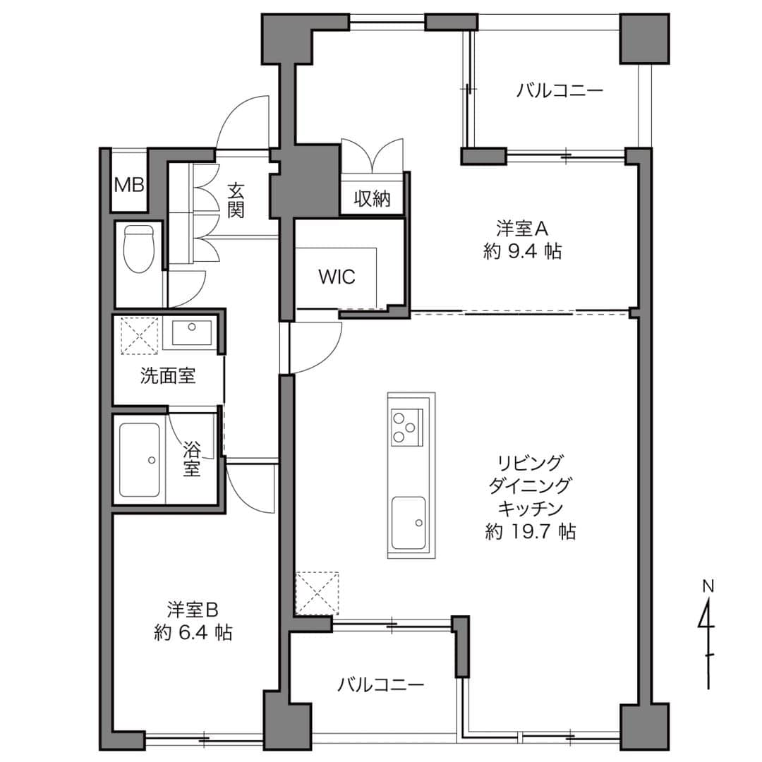 カウカモ ｜『一点もの』の住まいに出会おうさんのインスタグラム写真 - (カウカモ ｜『一点もの』の住まいに出会おうInstagram)「『シームレスな関係』 素材と色味。プライベートな時間と仕事の時間。ふたりの空間とひとりの空間。きっちり分けるのは、さみしいしもったいない。だったら、それぞれの役割は忘れずに、ほどよく “シームレス” にしてみよう。ほら、なんだか居心地がいい。ここで暮らせば、国境だってなくせそうな気がしてきた。 . 広尾駅 / 2LDK＋WIC / 76.79㎡ . --------------- ▶︎バーチャル内見ができるカモ？この物件の詳細はストーリーズ、またはプロフィールのリンクから【 シームレスな関係 】をチェック！→@cowcamo --------------- . #cowcamo #カウカモ . #住まいづくり#間取り#間取り図#リビング#ダイニング#キッチン#リノベ#リノベーション#リノベーションマンション#中古マンション#マンション暮らし#ライフスタイル#シンプルライフ#インテリア#インテリアデザイン#インテリアコーディネート#インテリア雑貨#インテリア好きな人と繋がりたい#物件探し#内装 #明るいリビング#キッチンインテリア#広いリビング#リビングダイニング#木のぬくもり#カフェ風インテリア#心地よい暮らし#無垢床」6月27日 21時01分 - cowcamo